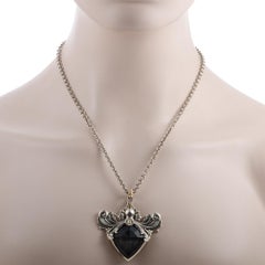Stephen Webster Jewels Verne Gray Crystal Haze Silver & Crystal Octopus Pendant