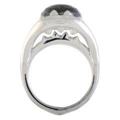 Stephen Webster Jewels Verne Silver Grey Cat's Eye and Clear Quartz Crystal Haze