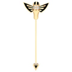 Stephen Webster Jitterbug Horse Fly 18 Carat Gold and White Diamond Lapel Pin