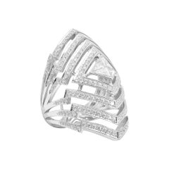Stephen Webster Lady Stardust 18 Carat White Gold and White Diamond Pavé Ring