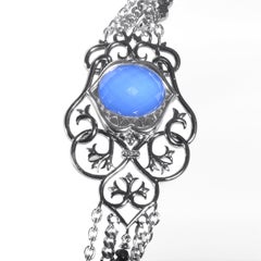 Stephen Webster Les Dents de la Mer Collana in argento con agata, ematite e quarzo