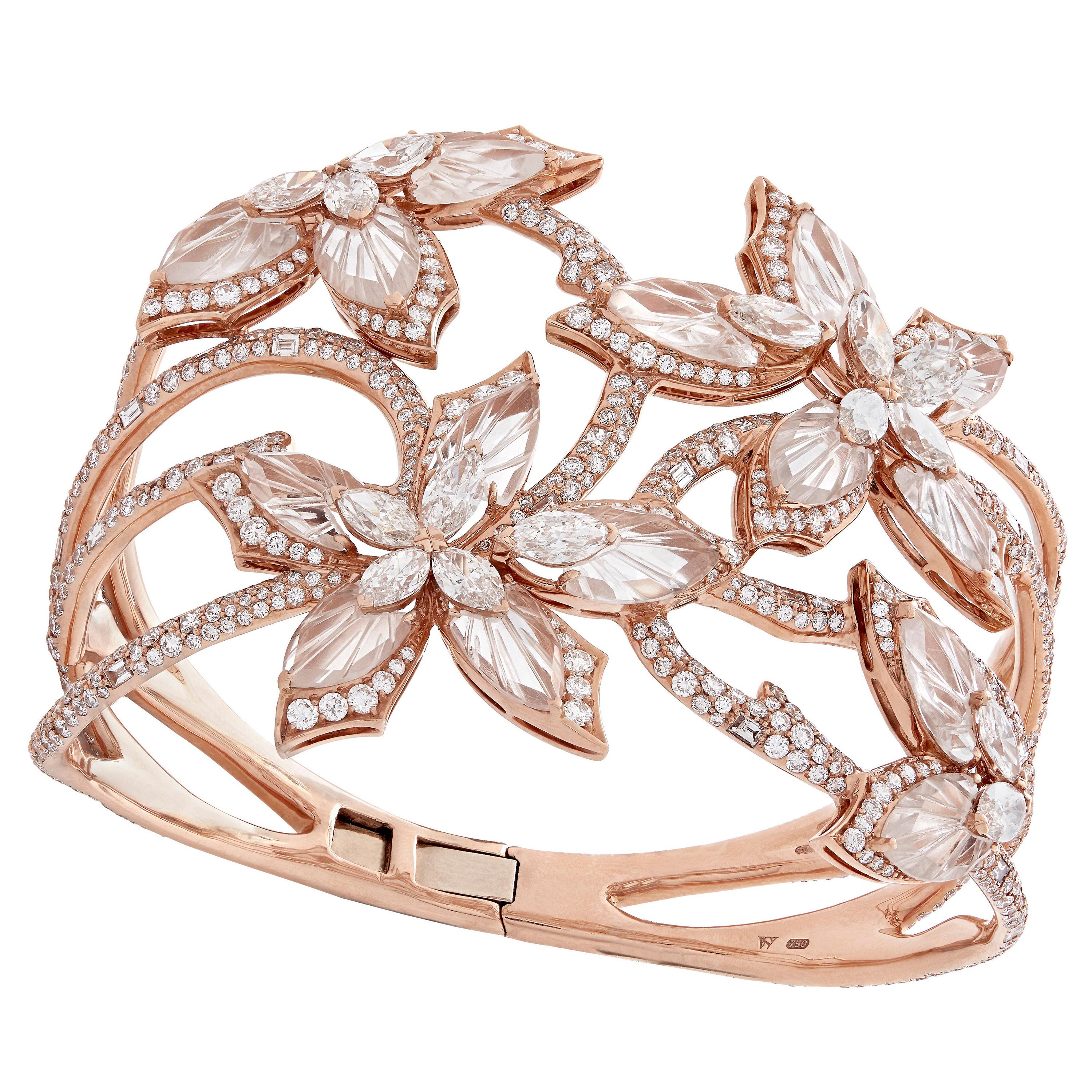 Stephen Webster Love Me, Love Me Not Diamond and 18 Carat Rose Gold Cuff