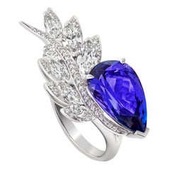 Stephen Webster Magnipheasant Tanzanite '7.15cts' and White Diamond Couture Ring