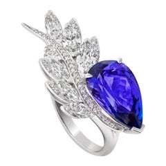 Stephen Webster Magnipheasant Tanzanite '7.15cts' and White Diamond Couture Ring