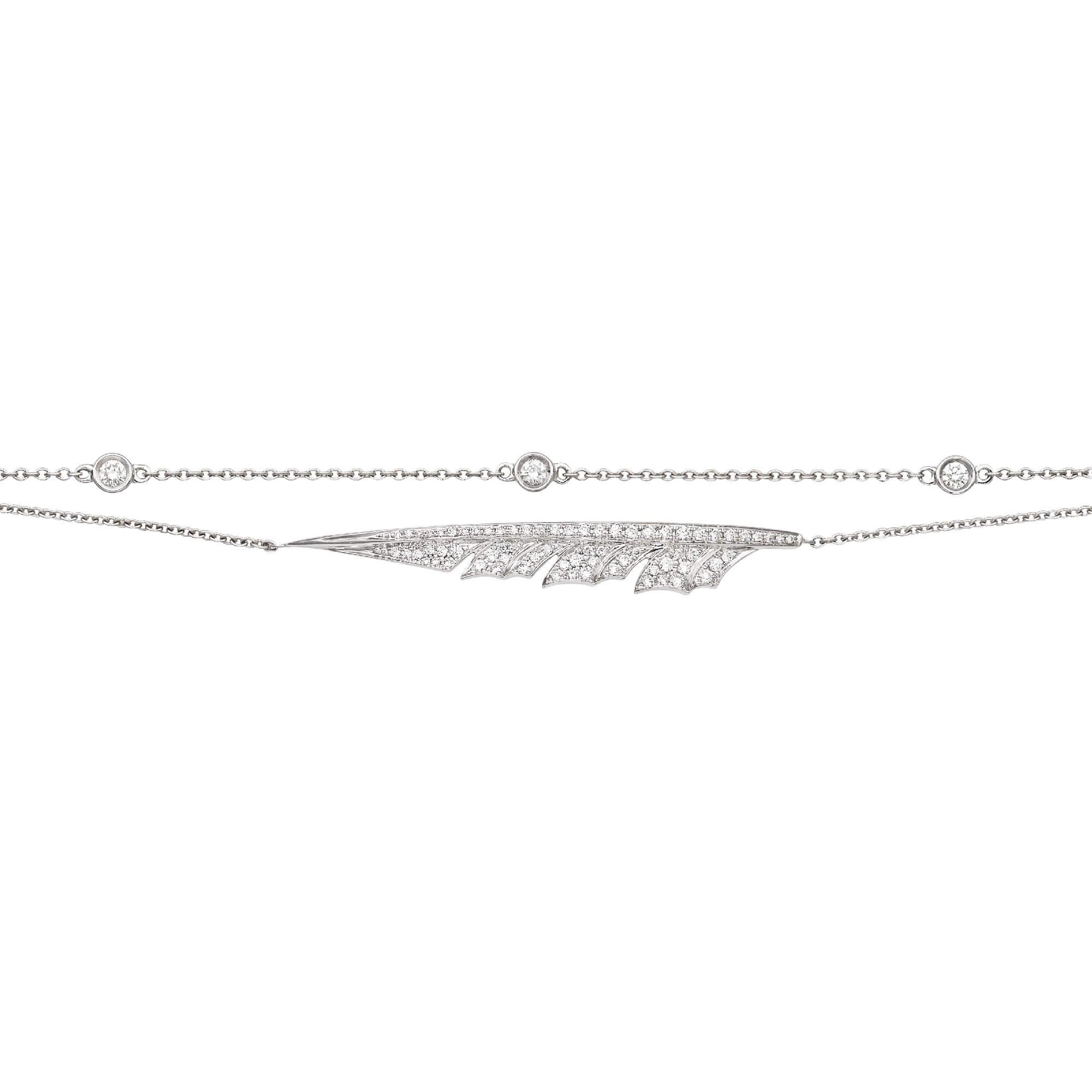 Magnipheasant Pave Feather Bracelet set in 18ct white gold fully set with white Diamond pave 0.42ct.

Please enquire for your exclusive price if your delivery country is outside of the United Kingdom.

Built on a foundation of 40 years of technical