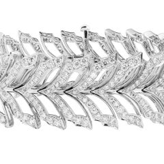 Stephen Webster Magnipheasant White Gold and White Diamond Pavé Bracelet