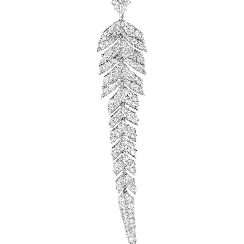 Contemporary Stephen Webster Magnipheasant White Gold and White Diamond Pavé Pendant For Sale