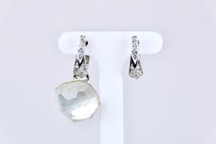 Stephen Webster Mother of Pearl Diamond Hoops