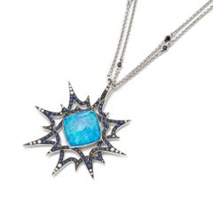Stephen Webster Murder She Wrote White Gold Black Opal Crystal Haze Necklace
