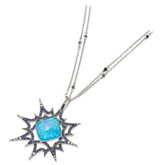 Stephen Webster Murder She Wrote White Gold Black Opal Crystal Haze Necklace