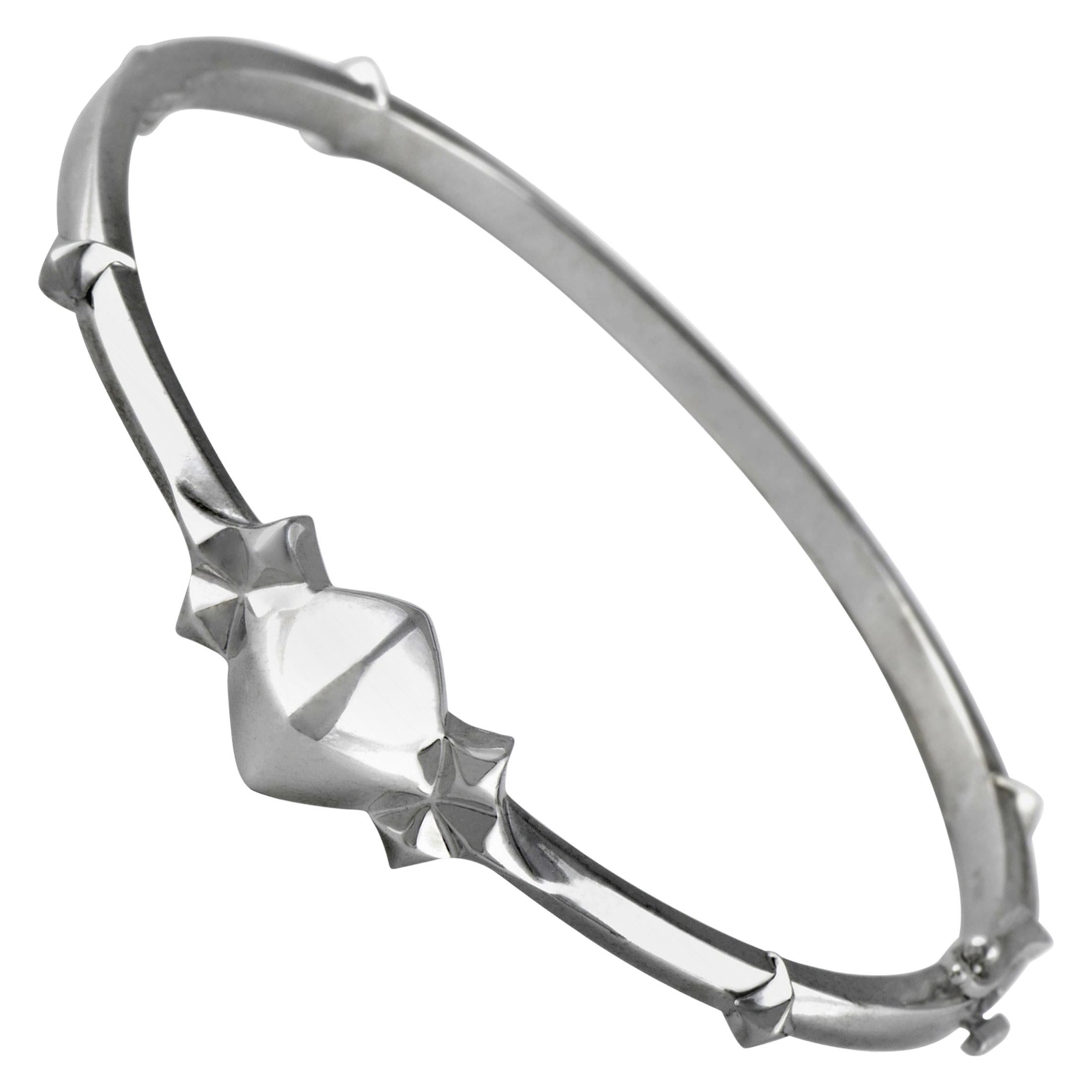 Stephen Webster New Superstud Womens Silver Bangle Bracelet