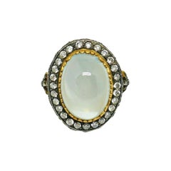 Stephen Webster Opal Yellow Gold Sterling Silver Diamond Artisan Ring