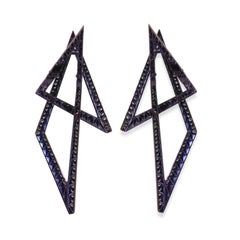 Stephen Webster Purple Titanium Diamond Vertigo Infinity Earrings