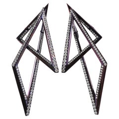 Stephen Webster Purple Titanium Diamond Vertigo Infinity Earrings