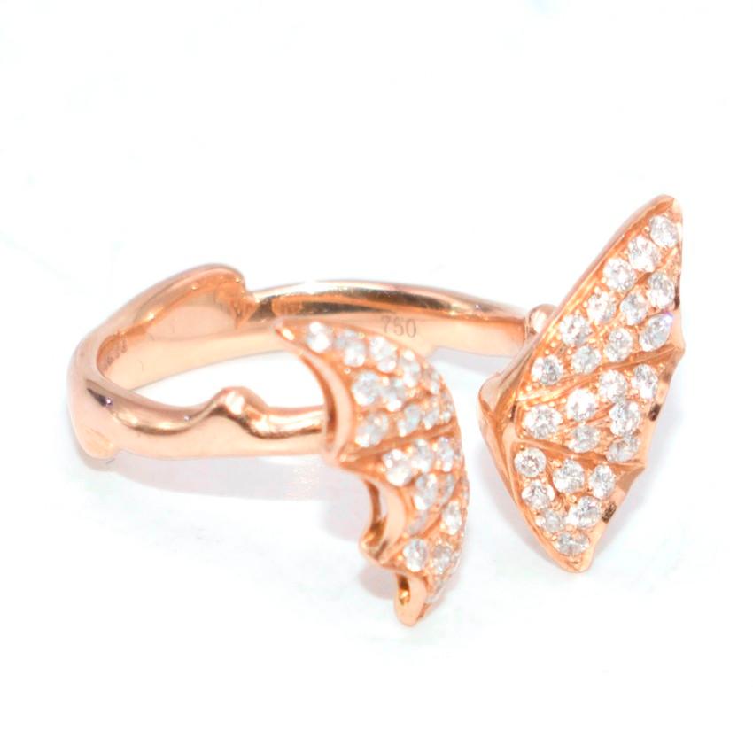 Stephen Webster Rose Gold-plated Crystal Wings Ring

- 18kt rose gold bat wings diamond ring from Stephen Webster featuring pavé set diamonds.

Please note, these items are pre-owned and may show some signs of storage, even when unworn and unused.