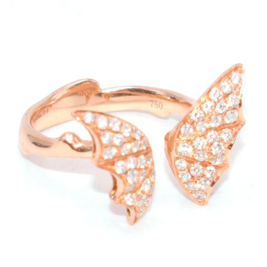 Stephen Webster Rose Gold-Plated Crystal Wings Ring 1