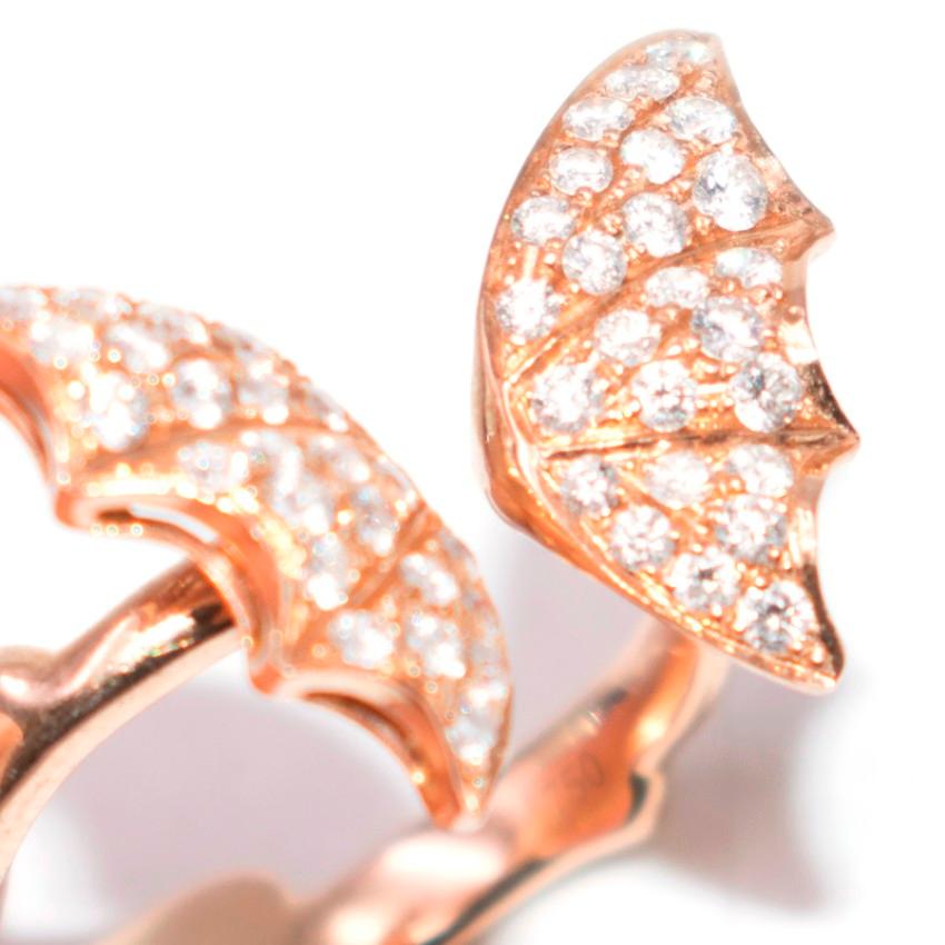 Stephen Webster Rose Gold-Plated Crystal Wings Ring 3