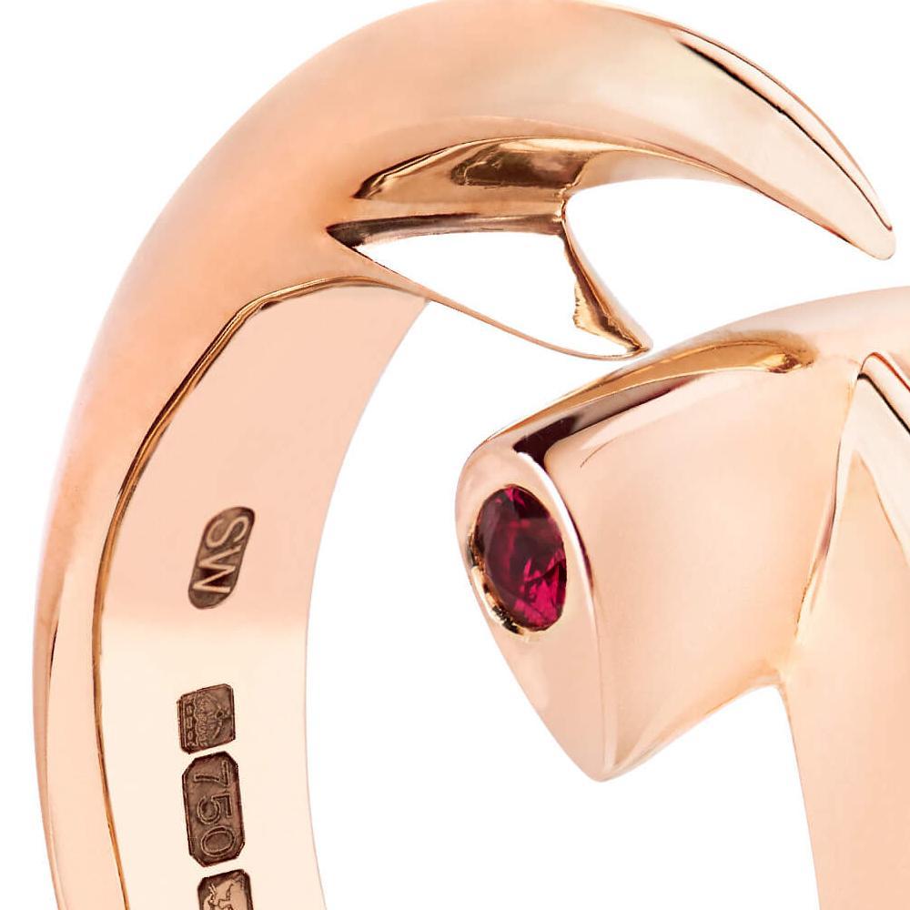 Stephen Webster Ruby and 18 Carat Rose Gold Hammerhead Ring 4