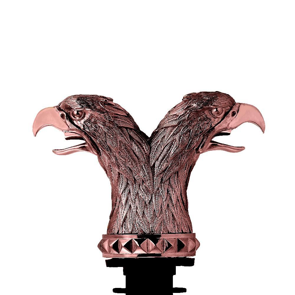 'Russian Roulette' is a set of intricate and expressive bar accessories inspired by the cupolas of Moscow's Saint Basil's Cathedral.

Double eagle head pourer - rose gold-plated silver double eagle head pourer with double mouth spout.

Please