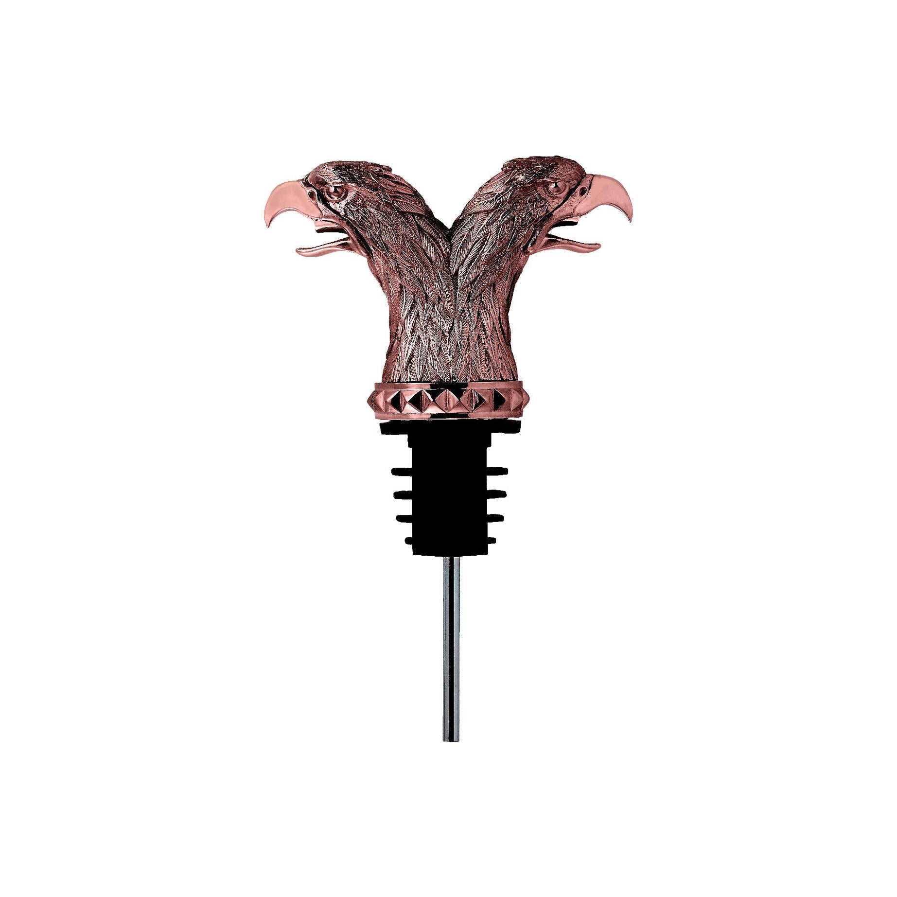Stephen Webster Russian Roulette Rose Gold-Plated Double Eagle Head Pourer For Sale