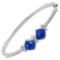 Armreif aus Silber, Diamant, Achat und Quarz von Stephen Webster