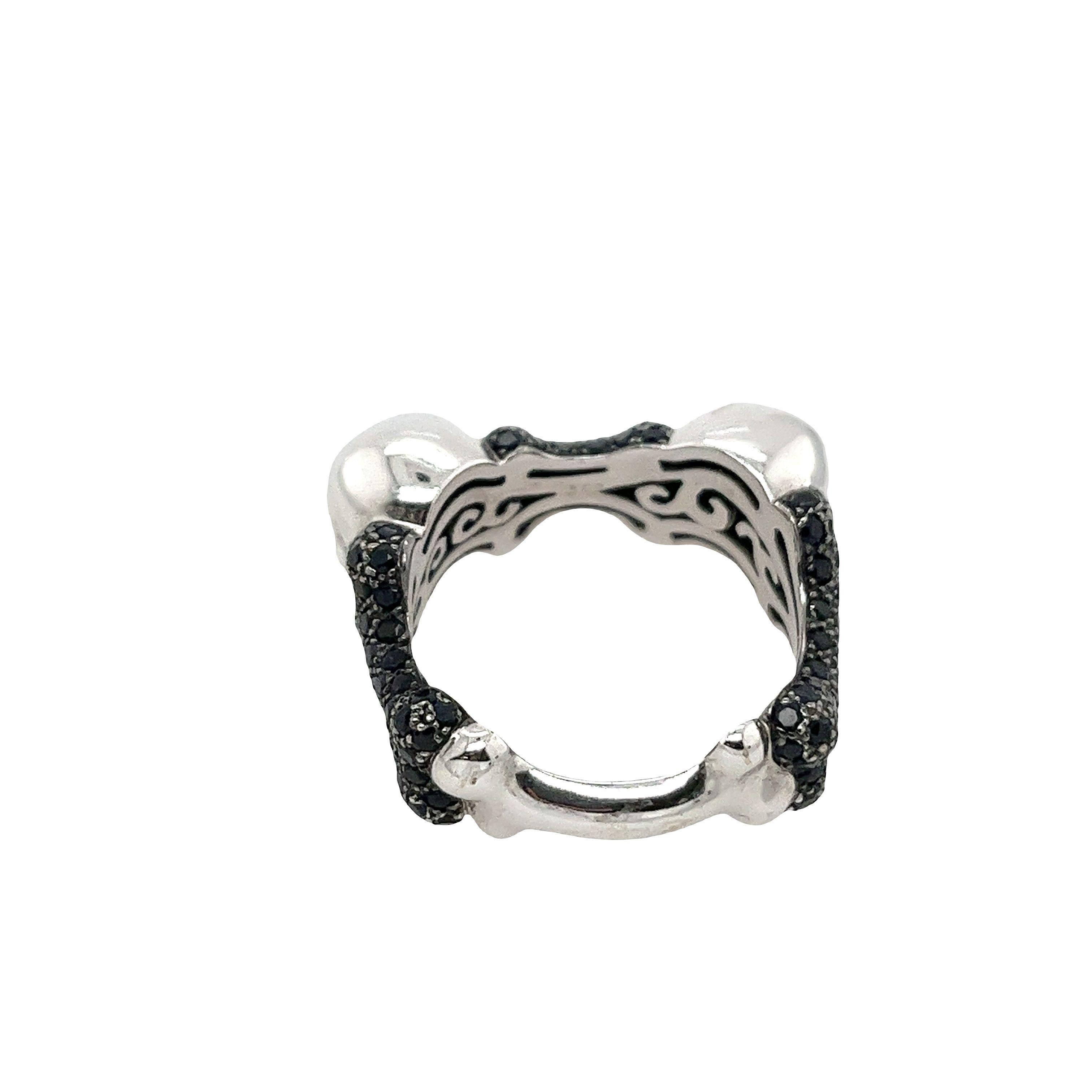 Ohrring mit Totenkopf und Knochen von Stephen Webster mit schwarzem Saphir und Rubin für Damen oder Herren