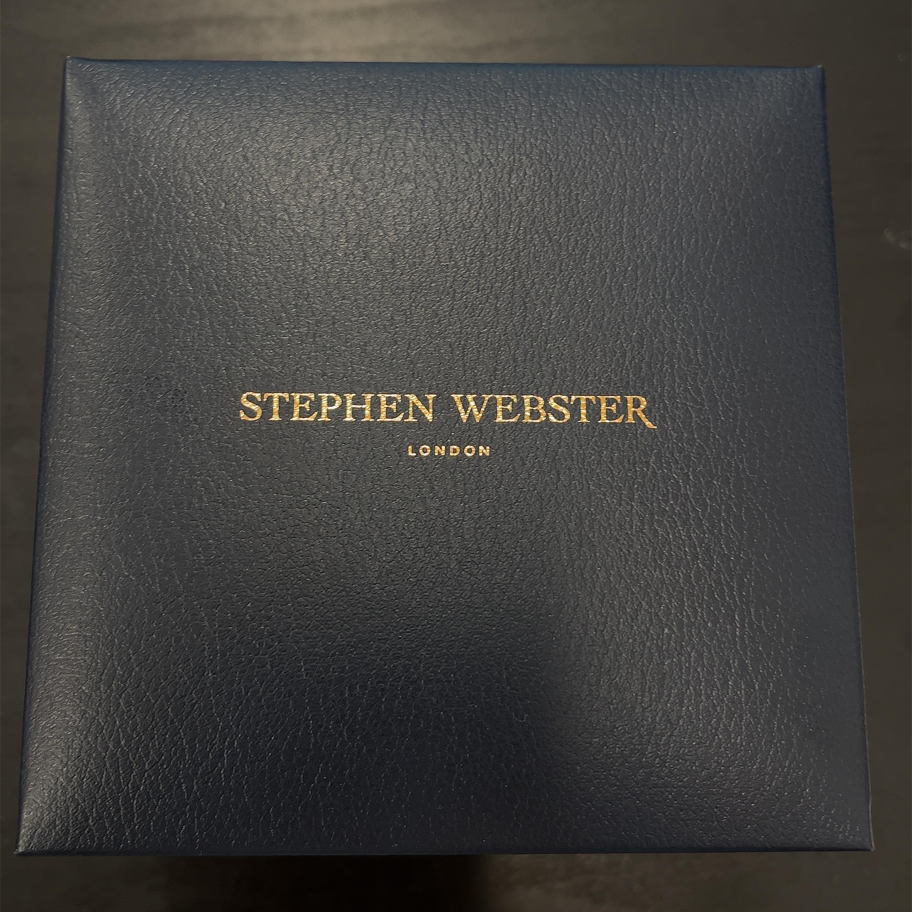 Ohrring mit Totenkopf und Knochen von Stephen Webster mit schwarzem Saphir und Rubin 3
