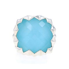 Stephen Webster Super Stud Anillo solitario de cóctel de cuarzo y nácar 925