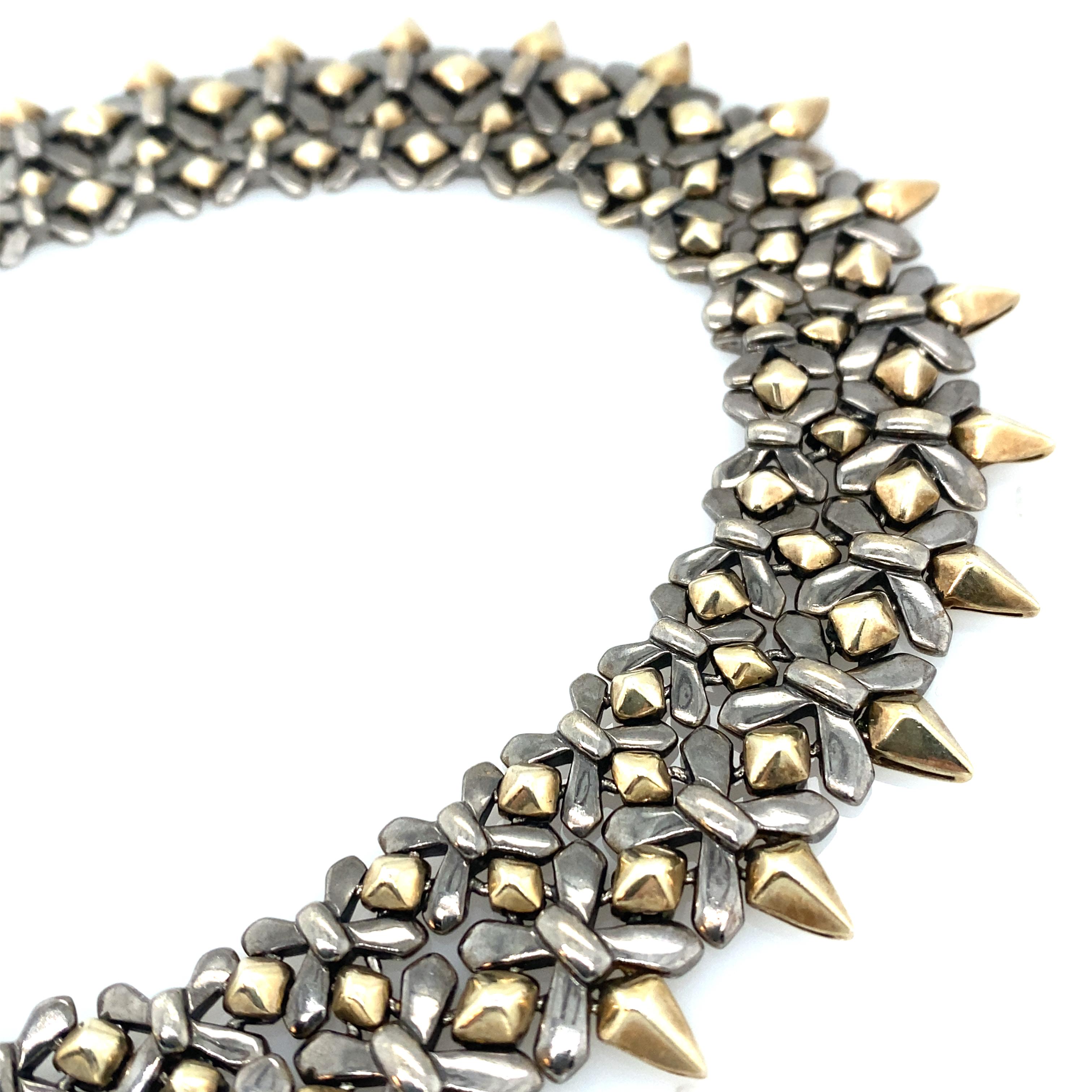 Modern Stephen Webster Superstud Collar Necklace in Sterling Silver For Sale