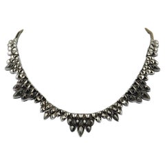 Stephen Webster Superstud Silver and Black Rhodium Black Mother of Pearl Inlay