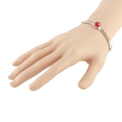 Stephen Webster Bracelet jonc Superstud en argent, saphir noir, corail et quartz