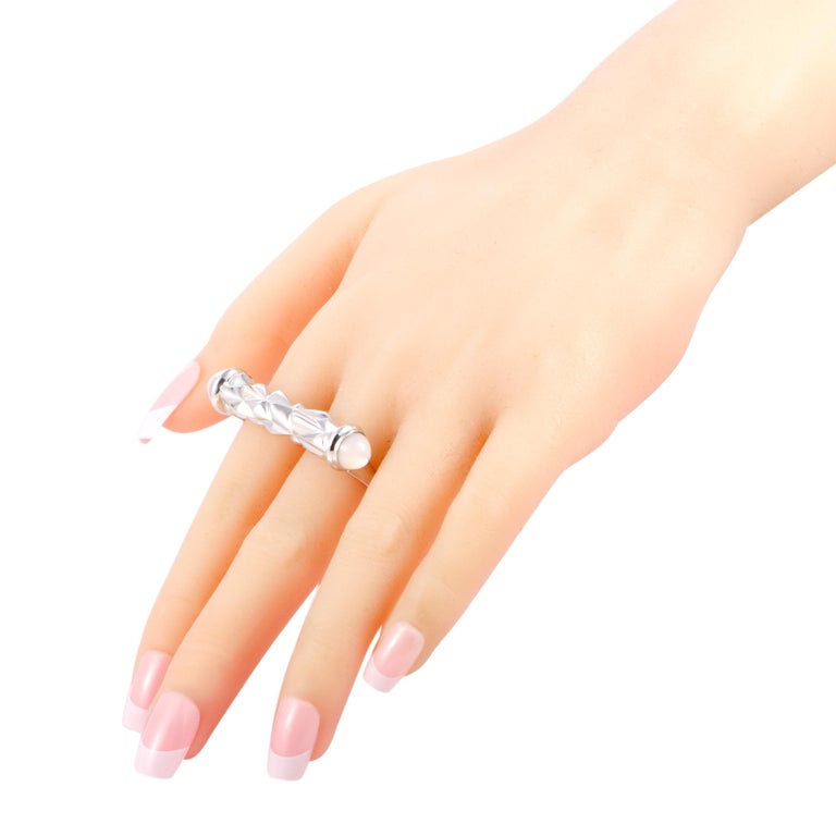 Stephen Webster Superstud Silver Mother of Pearl Two Finger Bar Ring at ...