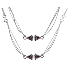 Stephen Webster Superstud Sterling Silver and Quartz Necklace