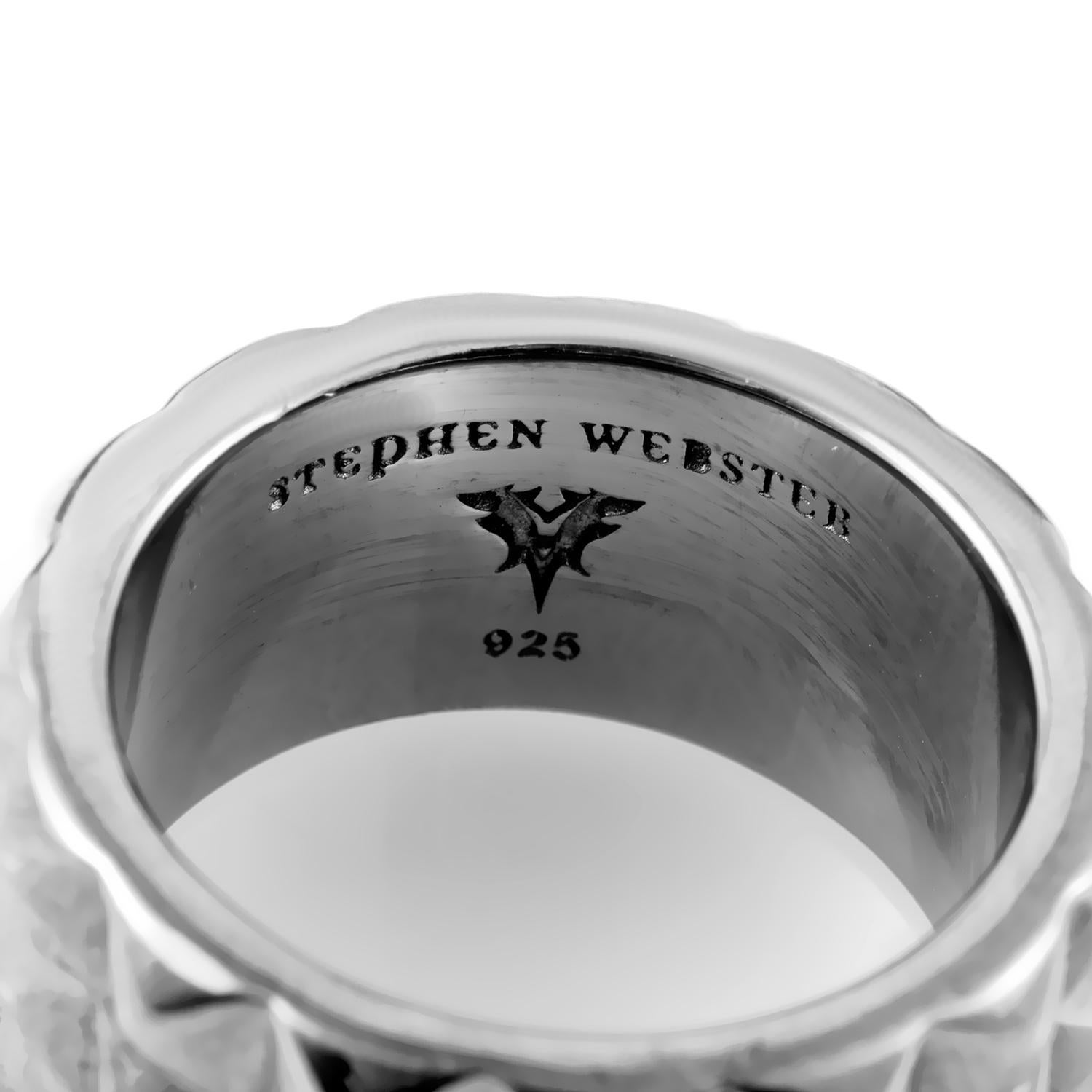 Women's or Men's Stephen Webster Superstud Sterling Silver Band Ring