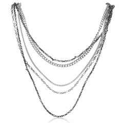 Stephen Webster Superstud Sterling Silver Multi-Chain Necklace