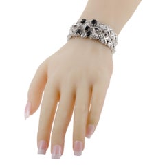 Stephen Webster Pulsera Superstud Mujer Plata Espinela Negra y Cuarzo