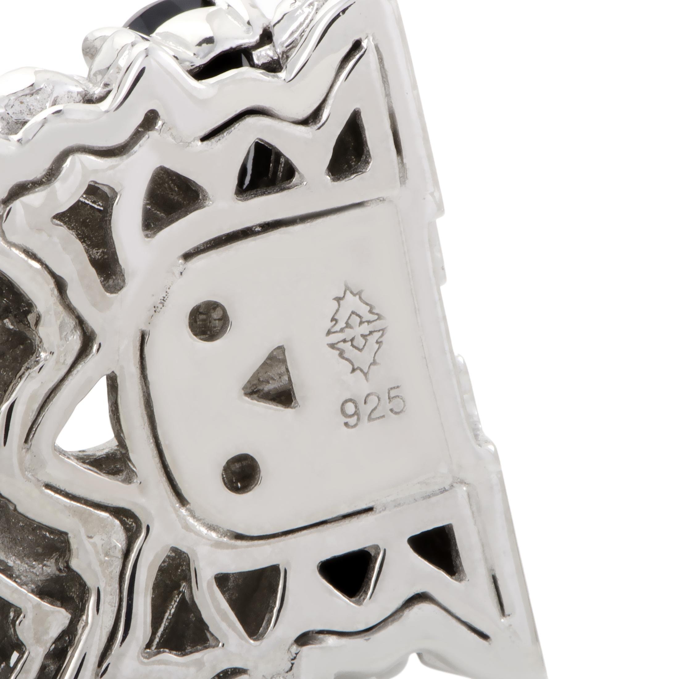 Stephen Webster Superstud Womens Silver Black Spinel and Quartz Bracelet 1