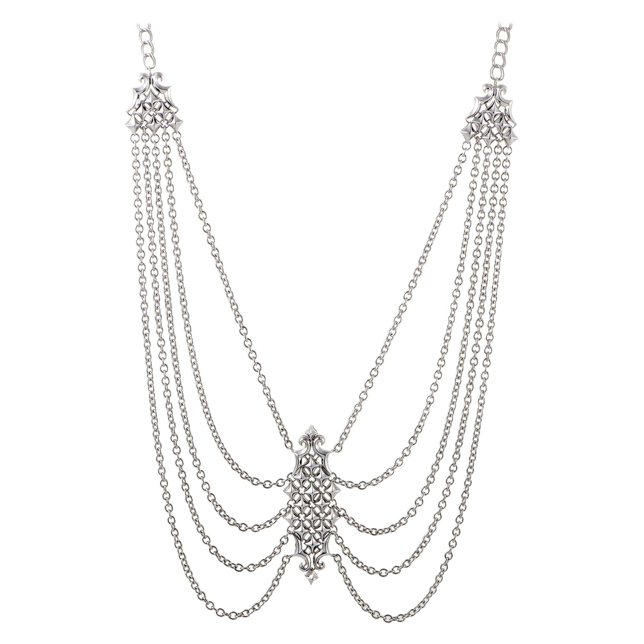 Stephen Webster Superstud Womens Blackened Silver Long Sautoir Necklace ...