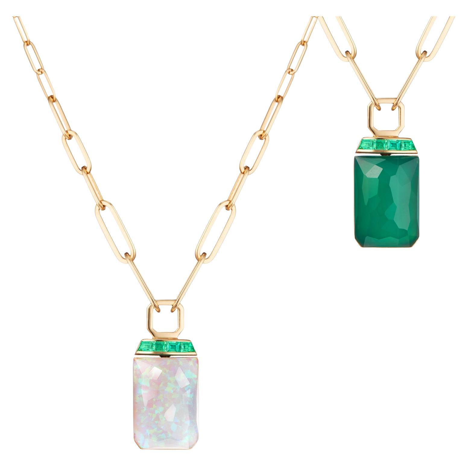 Stephen Webster Tablet Twister Gelbgold-Anhänger Crystal Haze im Angebot