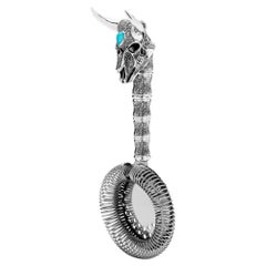 Stephen Webster Tequila Lore Cow Cocktail Strainer with Turquoise Crystal Haze
