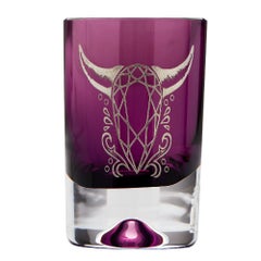 Stephen Webster Tequila Lore Cow Engraved Detail Amethyst Shot Glass - Set of 2