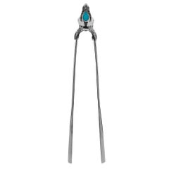 Stephen Webster Tequila Lore Rabbit Silver Ice Tong with Turquoise Crystal Haze