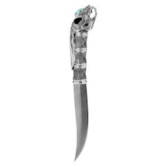 Stephen Webster Tequila Lore Rabbit Silver Knife with Turquoise Crystal Haze