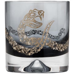 Stephen Webster Tequila Lore Rattlesnake Engraved Smoke Tumbler - Set of 2