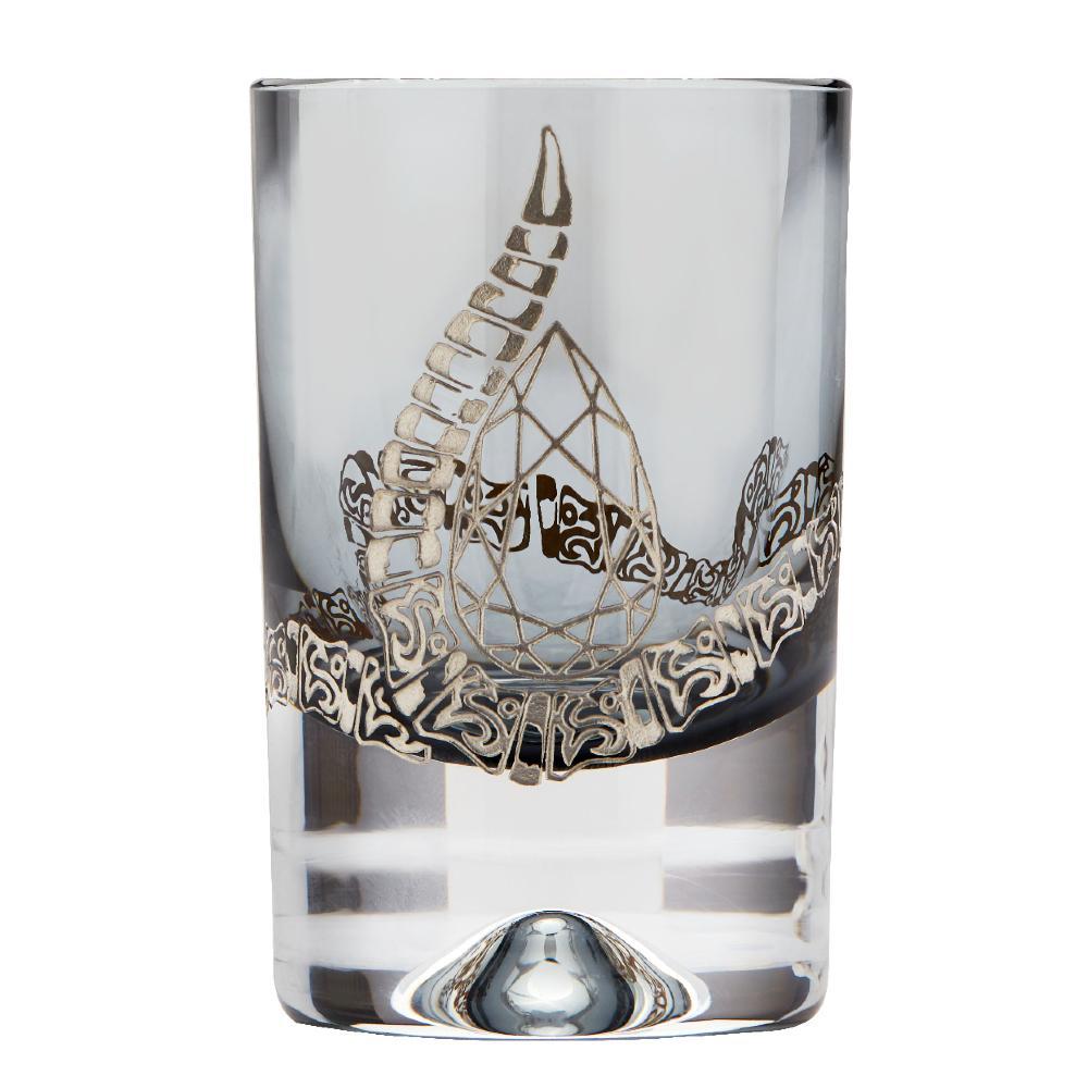 ‘Tequila Lore’ is a set of bold and eye-catching bar accessories that celebrates Mexico’s culture, folklore and famous tipple—tequila.

Lead crystal shot glasses and tumblers in either smoke or amethyst-colored glass, handmade in the UK, also