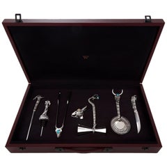 Stephen Webster Tequila Tool Set with Leather Briefcase