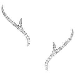 Stephen Webster Thorn 18ct White Gold and '0.22ct' White Diamond Stem Earstuds