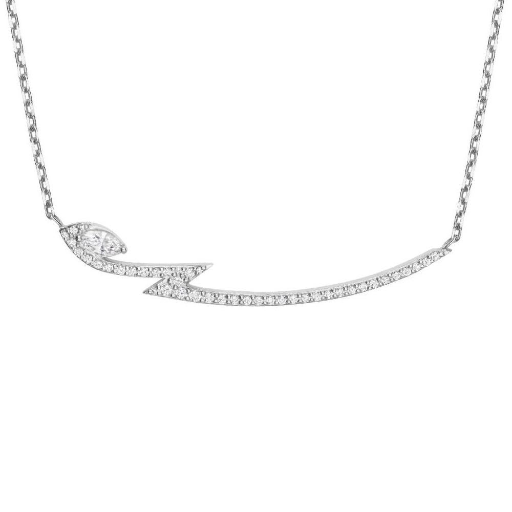 Thorn Necklace - 18ct white gold, marquise cut white diamond 0.18ct and white diamond pavé 0.22ct.

Please enquire for your exclusive price if your delivery country is outside of the United Kingdom.

Built on a foundation of 40 years of technical