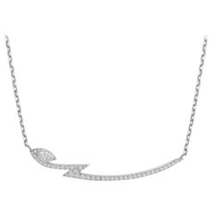 Stephen Webster Thorn 18 Carat White Gold and '0.40ct' White Diamond Necklace