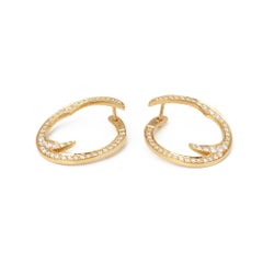 Stephen Webster Thorn 18 Carat Yellow Gold Pave Diamond Earrings